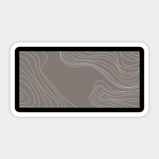 Abstract wavy background, simple design, pattern, minimal Sticker